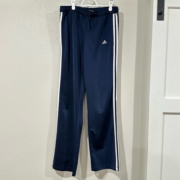 Retro Adidas Navy Blue 3 Stripe Track Pants Women’s Size Small 2006 - Picture 3 of 7